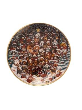Franklin Mint Festive Animal Plate - Multicolor